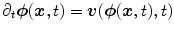 $$\partial _t {\varvec{\phi }}({\varvec{x}},t)={\varvec{v}}({\varvec{\phi }}({\varvec{x}},t),t)$$