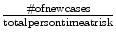 
$$ \frac{\#\text{of}\text{new}\text{cases}}{\text{total}\text{person}\text{time}\text{at}\text{risk}}$$
